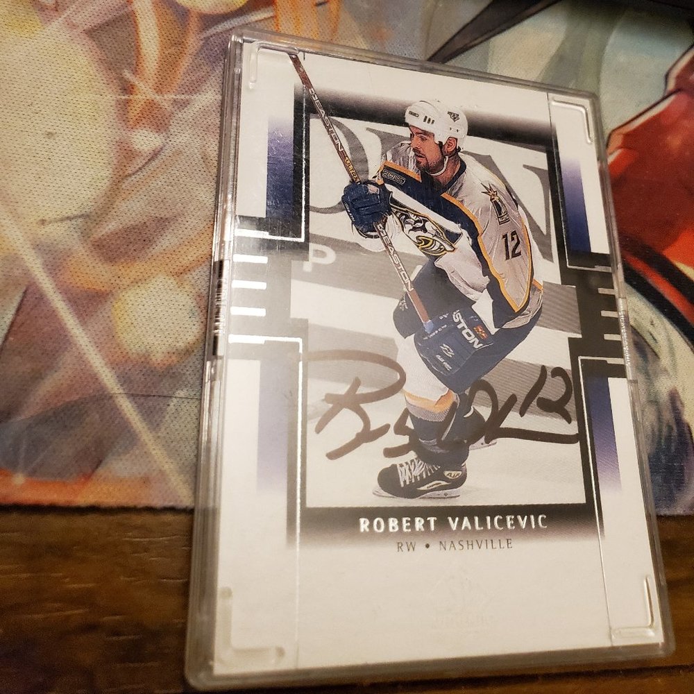 robert valicevic 2000 upper deck sp authentic #48 signed
